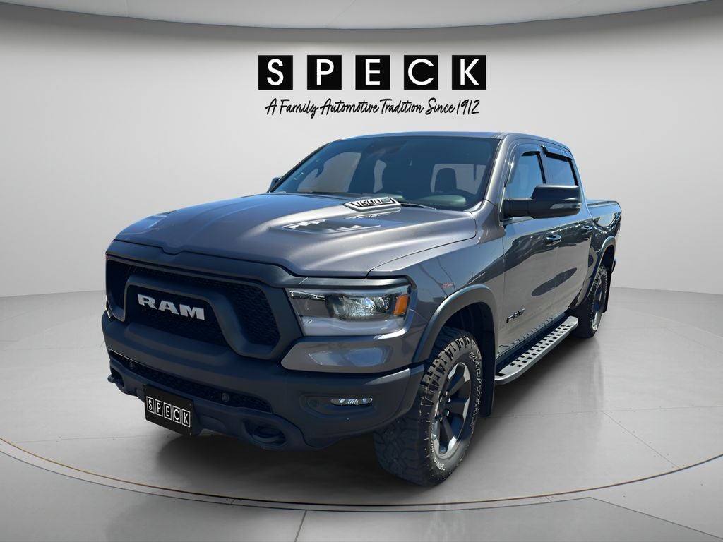 2023 RAM 1500 Rebel in Gray — front three-quarter view