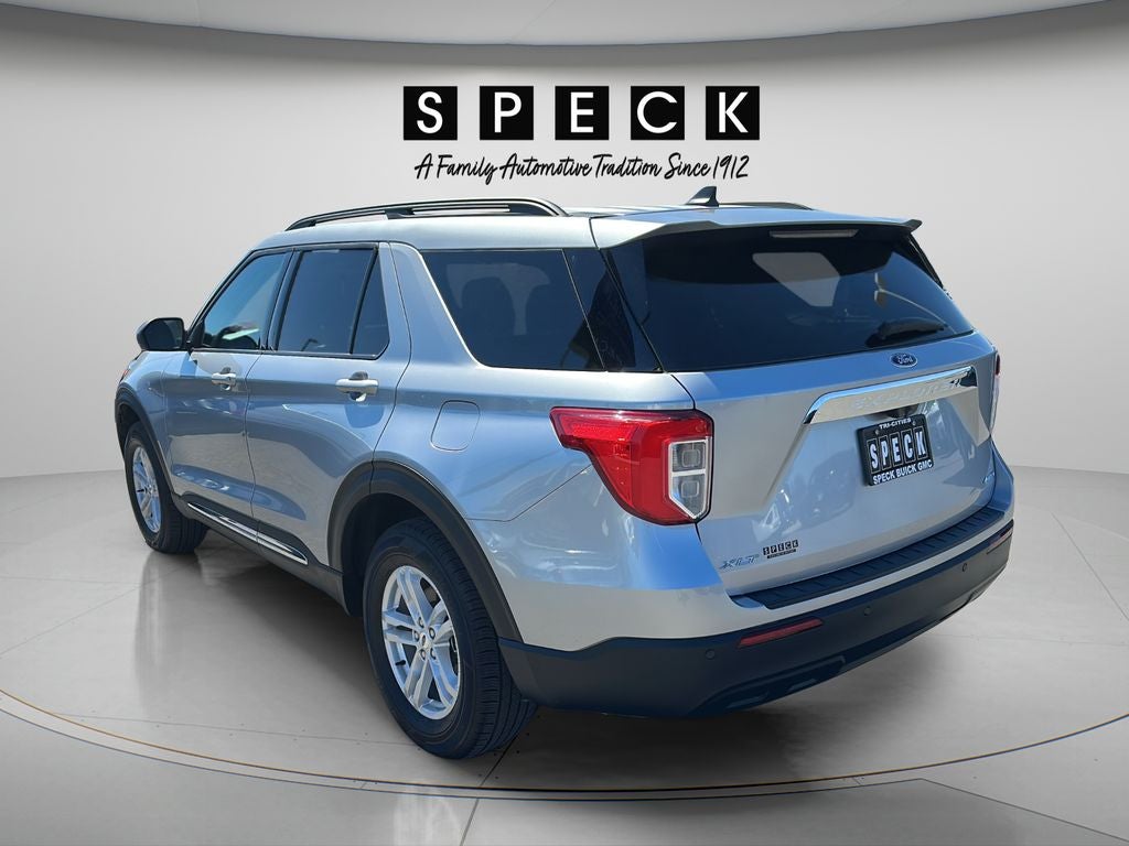 2022 Ford Explorer — rear three-quarter view