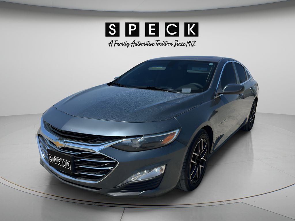 2019 Chevrolet Malibu LT in Shadow Gray Metallic — front three-quarter view