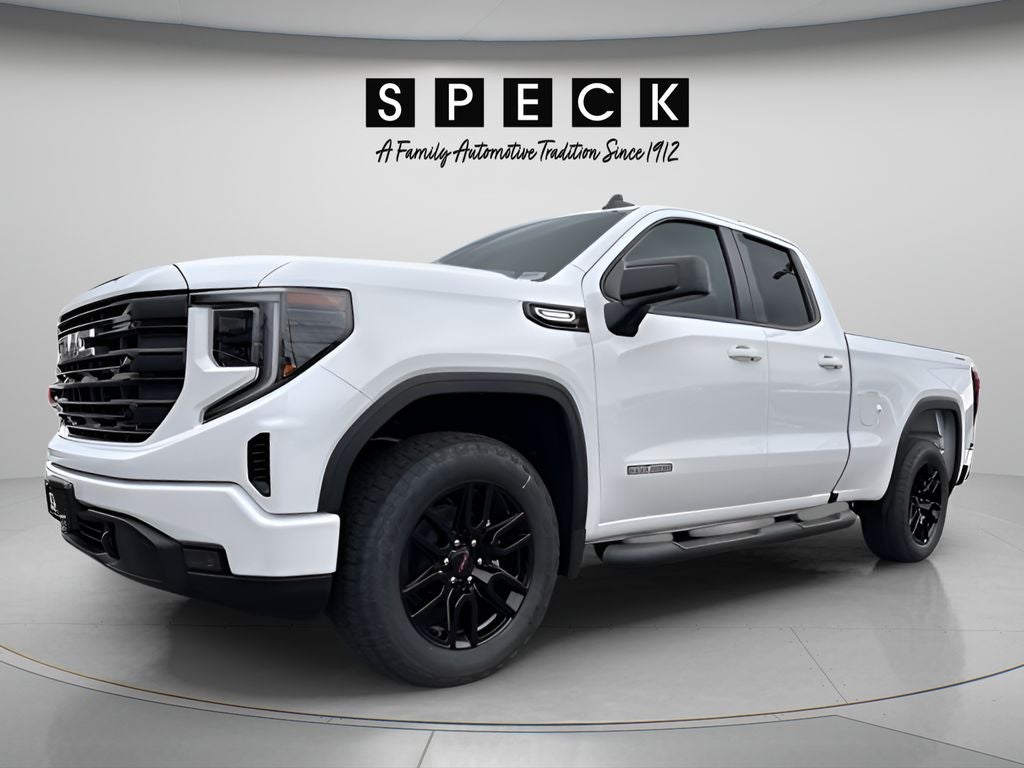 2026 GMC Sierra 1500 Elevation in Summit White — front three-quarter view