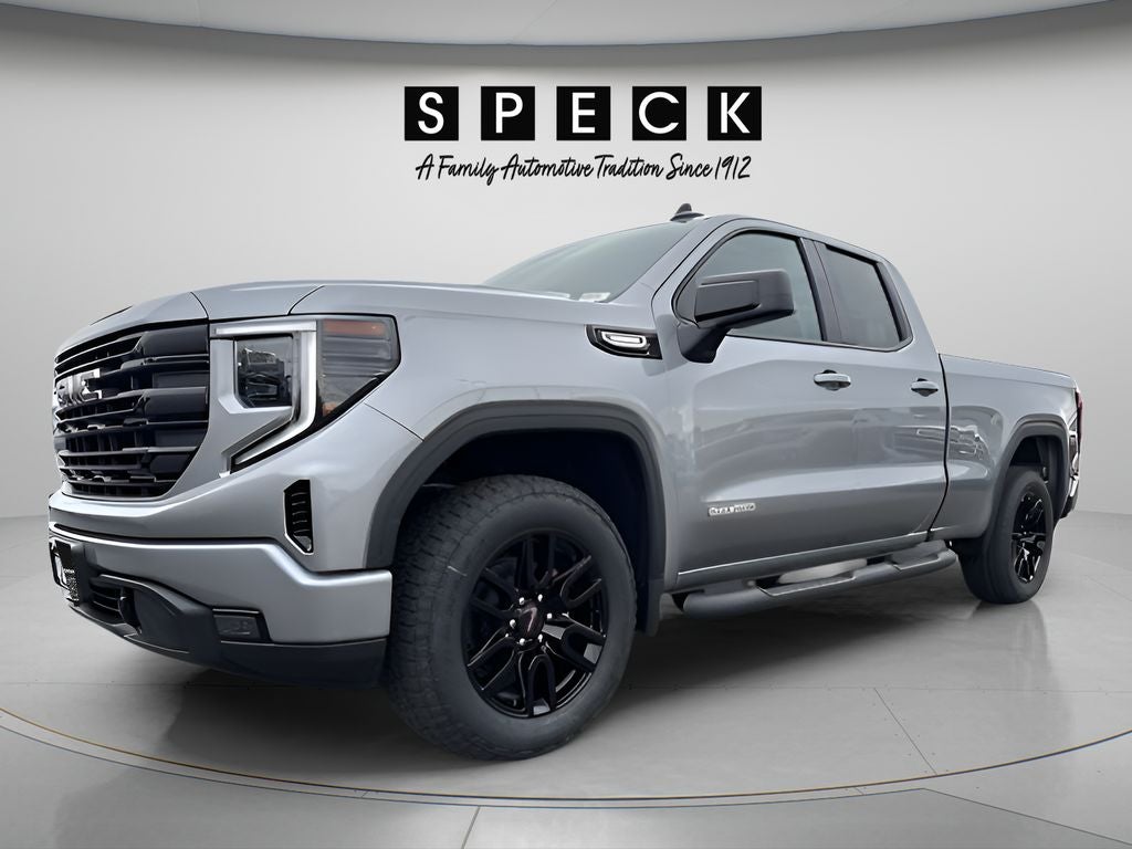 2026 GMC Sierra 1500 Elevation in Sterling Metallic — front three-quarter view