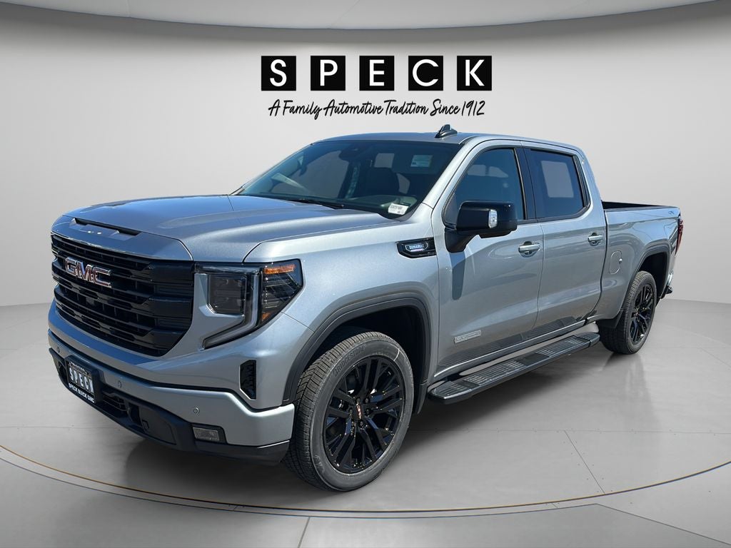 2026 GMC Sierra 1500 Elevation in Sterling Metallic — front three-quarter view