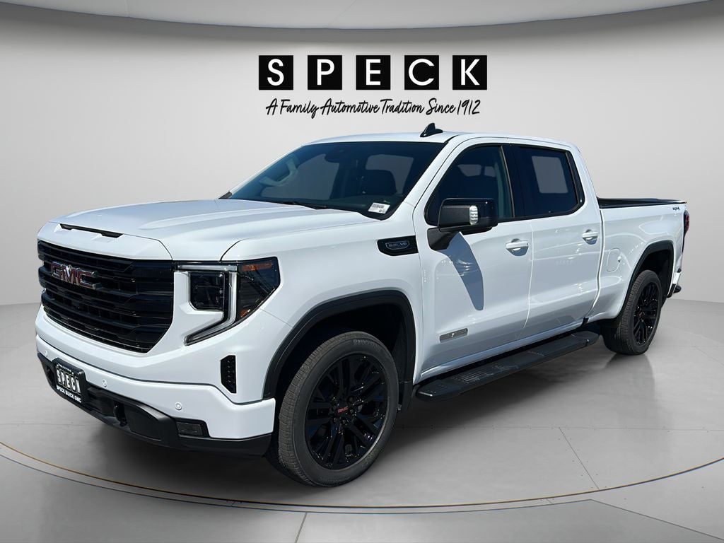 2026 GMC Sierra 1500 Elevation in Summit White — front three-quarter view