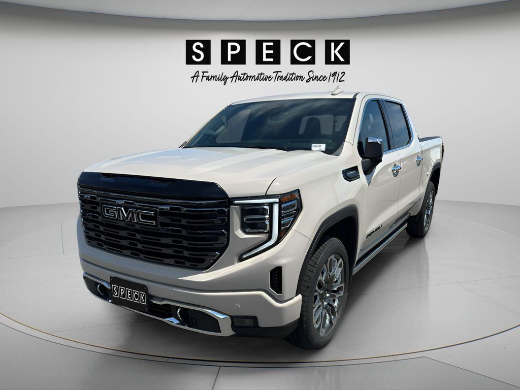 2026 GMC Sierra 1500 Denali Ultimate in Coastal Dune — front three-quarter view