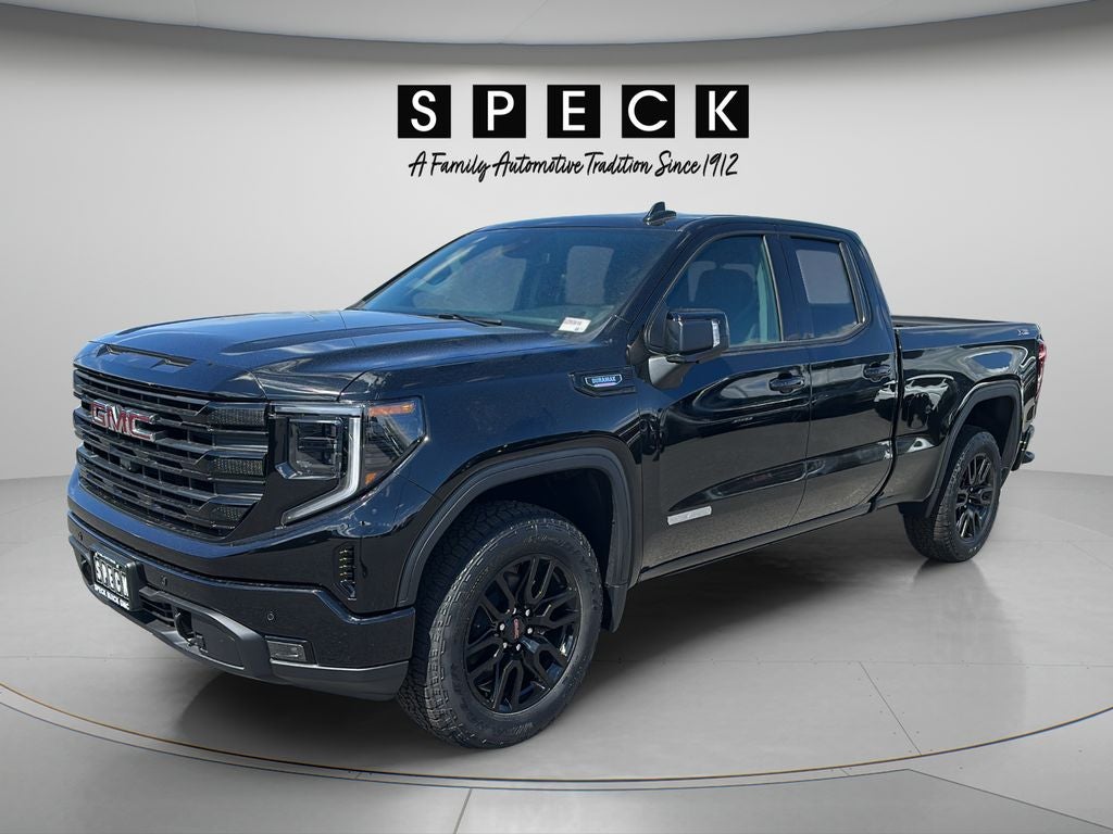 2026 GMC Sierra 1500 Elevation in Onyx Black — front three-quarter view