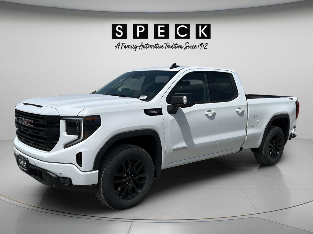 2026 GMC Sierra 1500 Elevation in Summit White — front three-quarter view