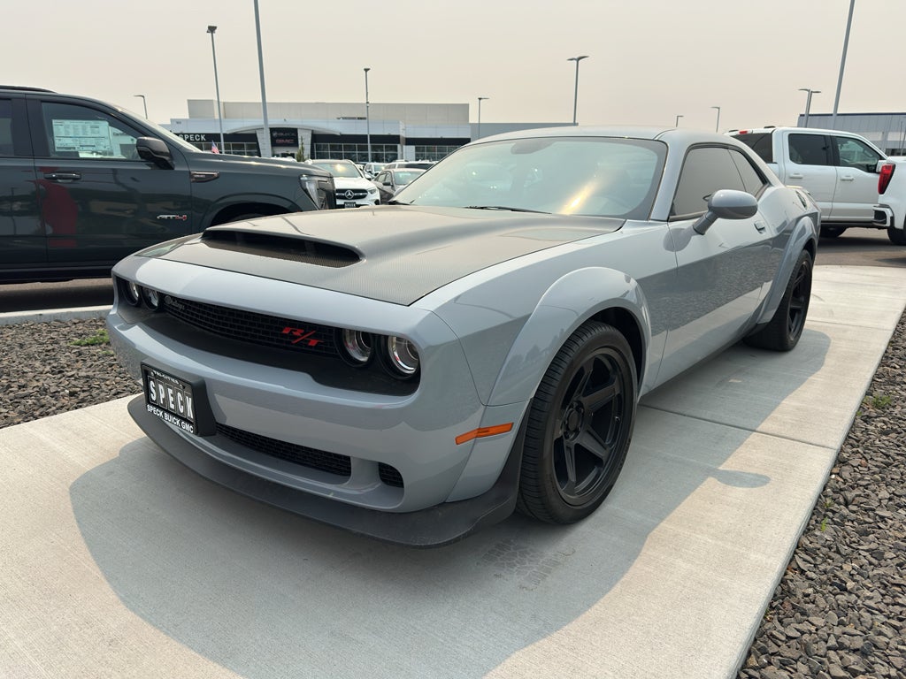 2021 Dodge Challenger R/T Scat Pack Widebody in Gray — front three-quarter view