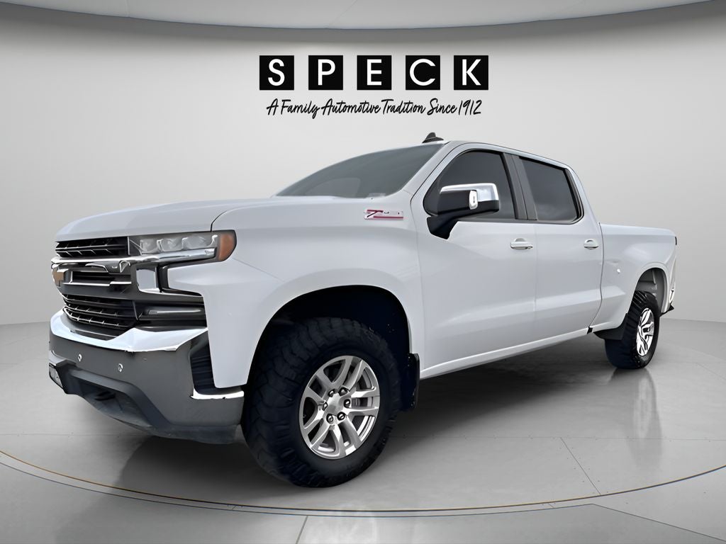 2022 Chevrolet Silverado 1500 LTD 4WD Crew Cab Standard Bed LT in Summit White — front three-quarter view